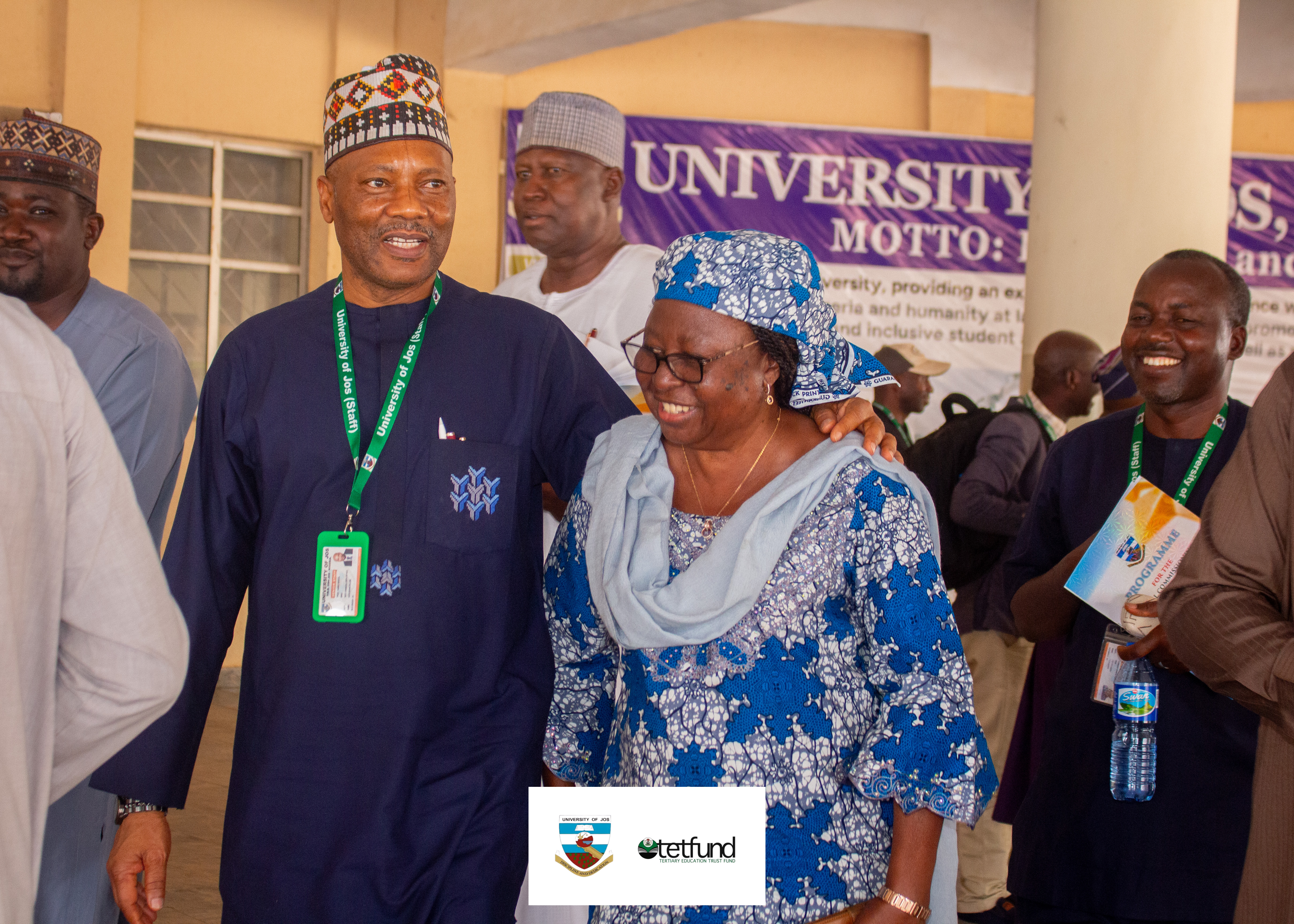 A very elated VC with Prof. Lombin