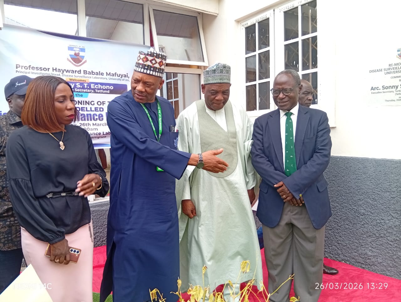 At the Disease Surveilance Lab managed by Prof. Mafuyai