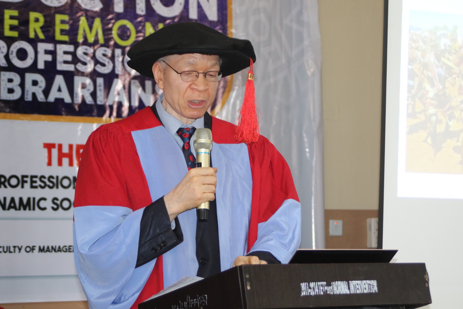 Guest Speaker at the Induction - Professor Stephen Akintunde
