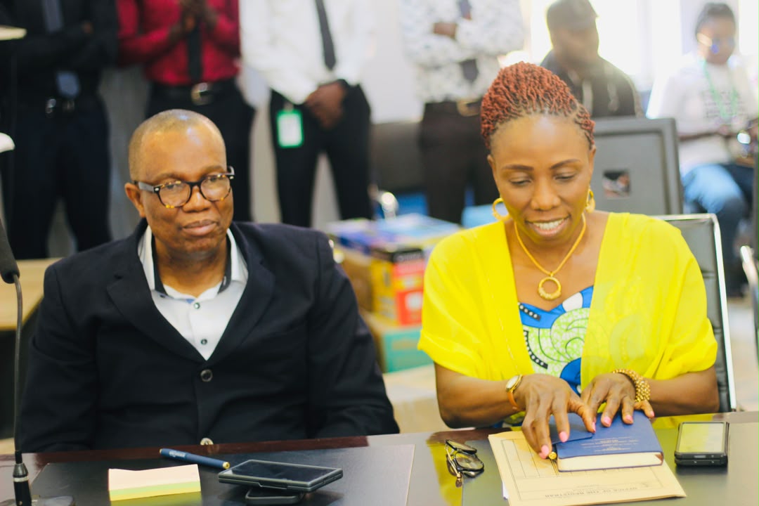 Deputy Vice Chancellor Administration, Professor Pic Onwochei, and Registrar Dr. Rejoice James Songden