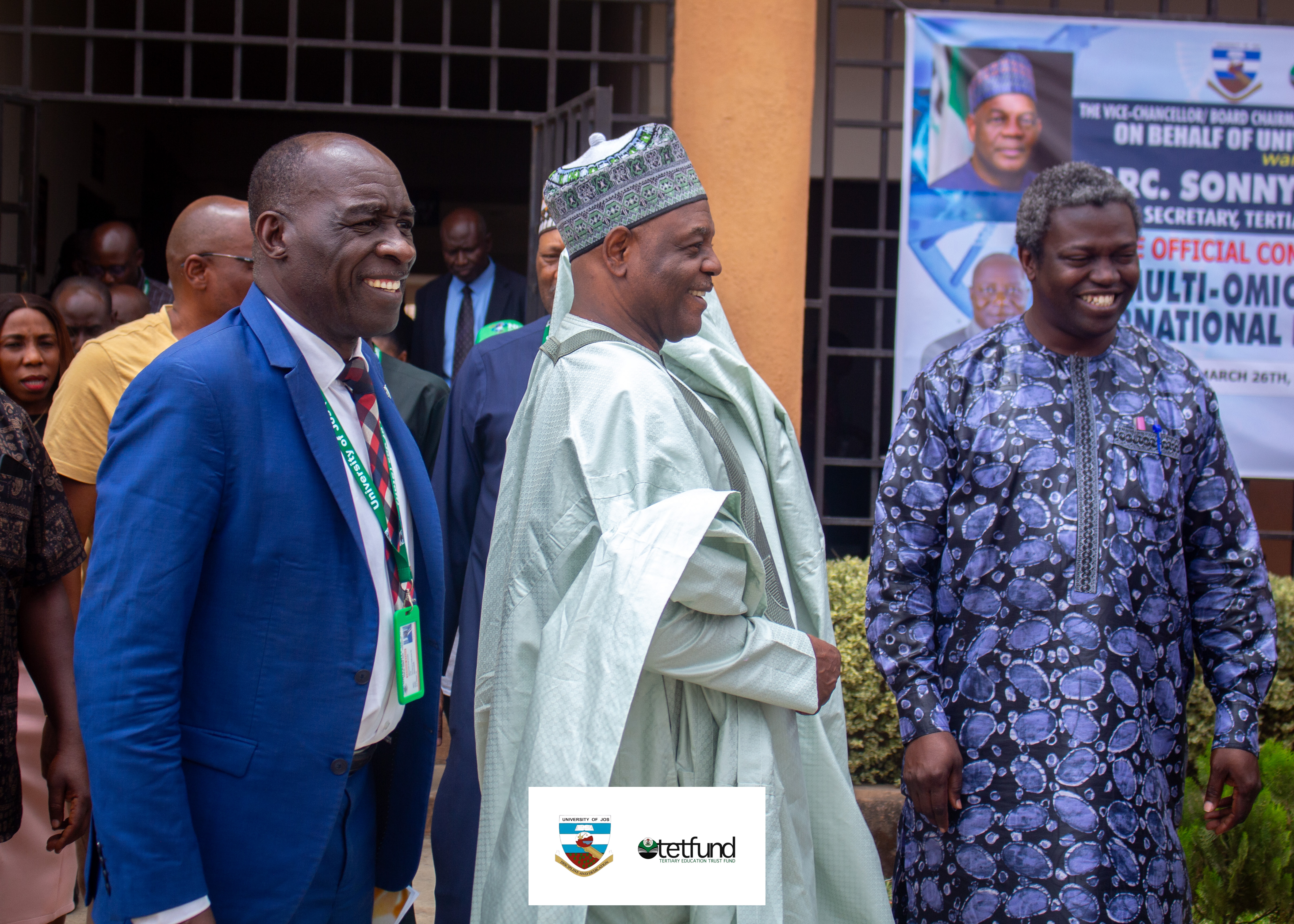 Prof. Dogo, ES and Prof. Bamaiyi, Chairman Deans and Directors