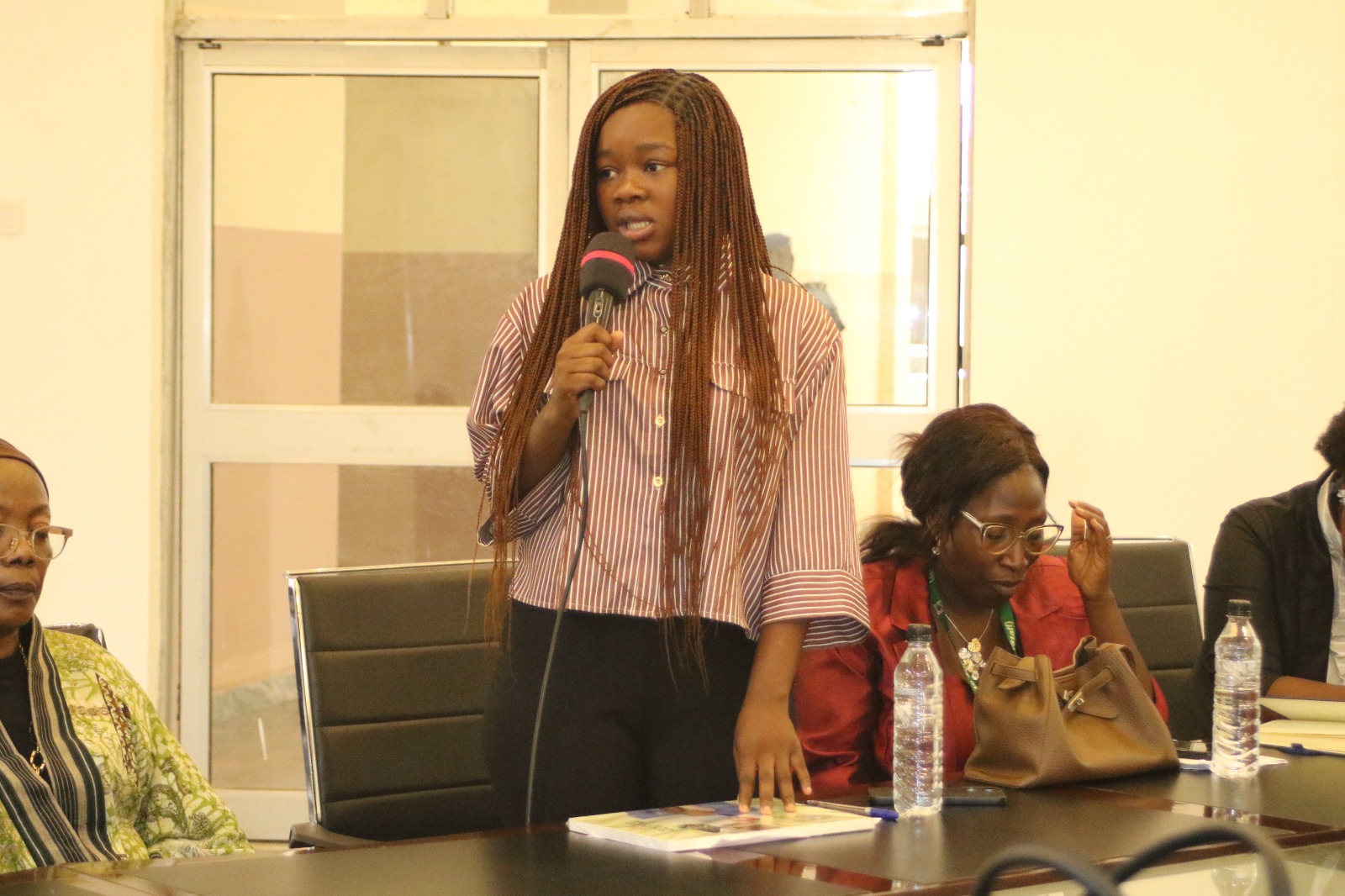 VP SUG Simi Chollom making a remark