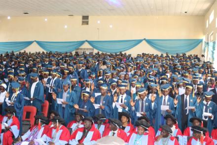 New Stidents Taking their Matriculation Oath