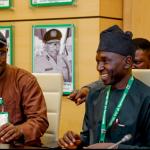 James Ameh with Deputy Registrar Information and Public Relations
