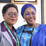 Mrs. Victoria Mangut Mankilik with the Chairman of Council - Senator Folashade Bent CON.