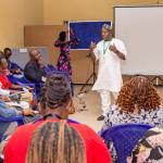 Professor Emmanuel Oki - Director of the Centre addressing participants at the Training .jpg