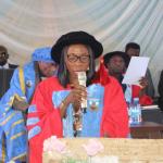 Registrar - Dr. Rejoice James-Songden, presiding over the Matriculation Ceremony