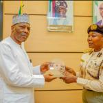 VC receiving a gift from the CGIS