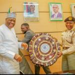VC presenting a gift to the CGIS