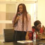 VP SUG Simi Chollom making a remark