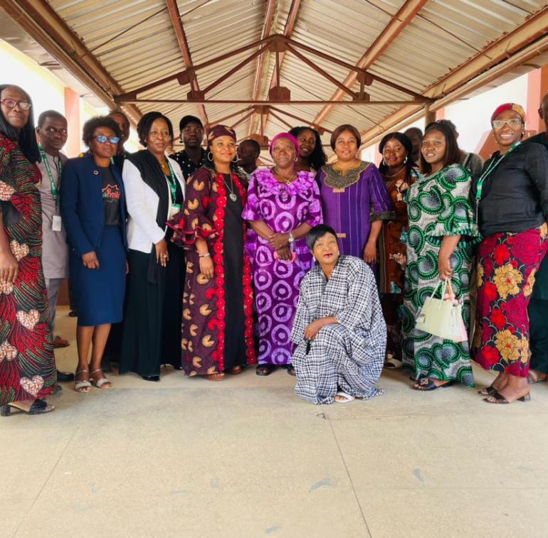 Prof. Ola Adisa, Mr. Basil Ahmadu, Mrs. Keturah (GEM International), Dr.Ulan Jatau, Dr. Tina Iirmdu, Hon, Olivia Dazyam,Prof. Chikas Danfulani,Dr, Sahmicit Kumsswa, and Prof. Joshua Galadima.jpg
